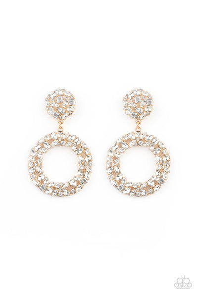 Party Ensemble - Gold Paparazzi Earrings