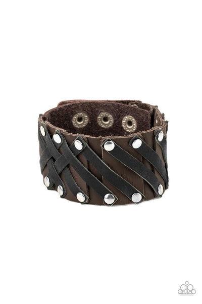 Rebel Rumble - Brown Paparazzi Bracelet