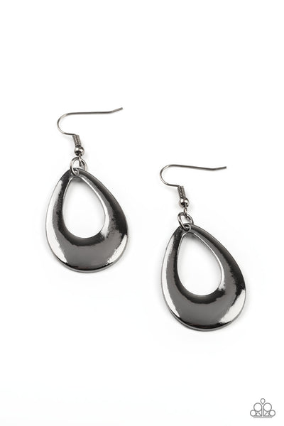 All Allure, All The Time - Black Paparazzi Earrings