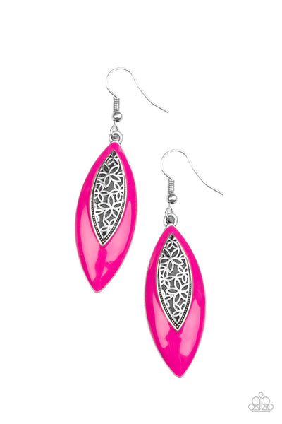 Venetian Vanity - Pink Paparazzi Earrings