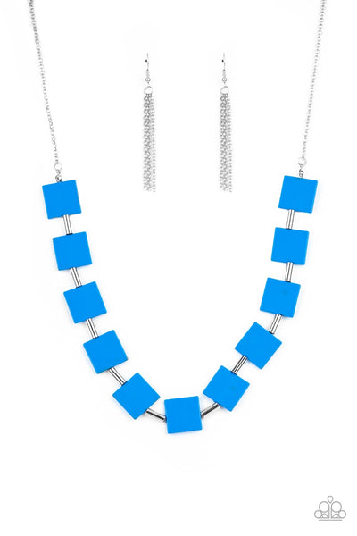 Hello, Material Girl - Blue Paparazzi Necklace