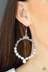 Thai Treasures - White Paparazzi Earrings