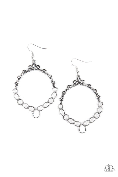 Thai Treasures - White Paparazzi Earrings