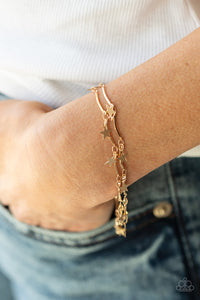 Party in the USA - Gold Paparazzi Bracelet