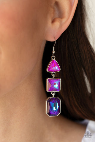 Cosmic Culture - Purple Paparazzi Earrings