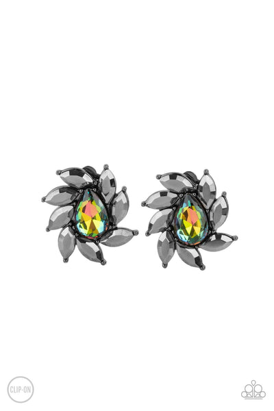 Sophisticated Swirl - Multi Paparazzi Clip-On Earrings