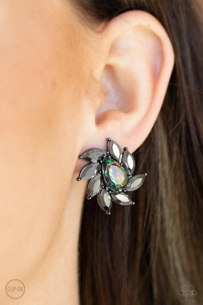 Sophisticated Swirl - Multi Paparazzi Clip-On Earrings