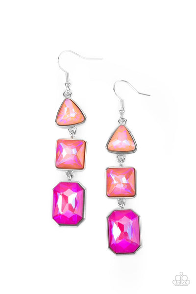 Cosmic Culture - Pink Paparazzi Earrings