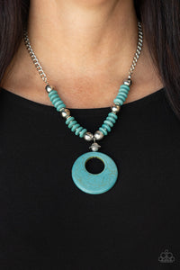 Oasis Goddess - Blue Paparazzi Necklace