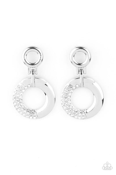 Modern Motivation - White Paparazzi Earrings