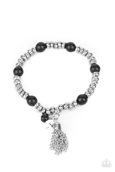 Whimsically Wanderlust - Black Paparazzi Bracelet