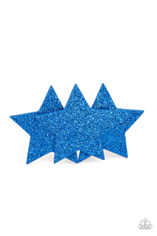 Happy Birthday, America - Blue Paparazzi Hair Clip