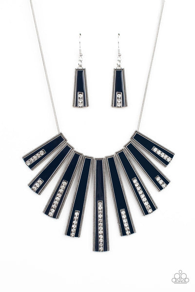 FAN-tastically Deco - Blue Paparazzi Necklace