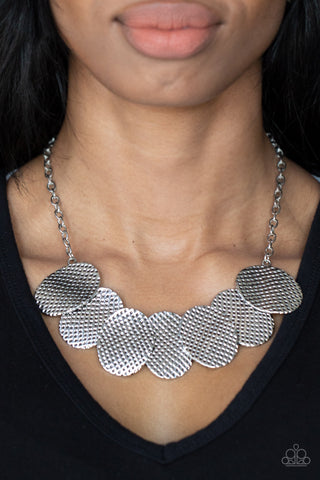 Industrial Wave - Silver Paparazzi Necklace