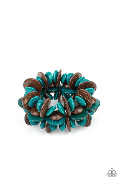 Caribbean Canopy - Blue Paparazzi Bracelet