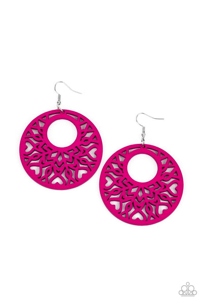 Tropical Reef - Pink Paparazzi Earrings