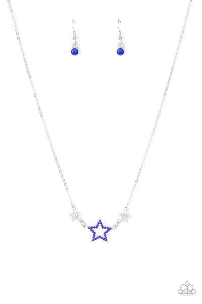 United We Sparkle - Blue Paparazzi Necklace