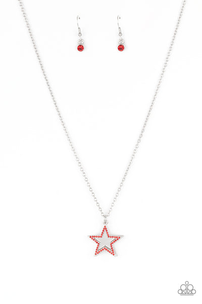 American Anthem - Red Paparazzi Necklace