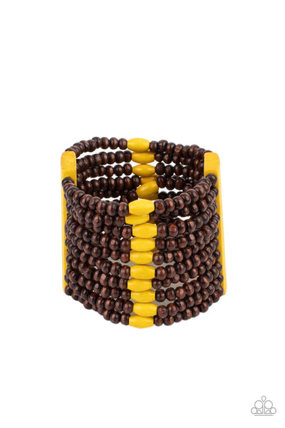 Tropical Trendsetter - Yellow Paparazzi Bracelet