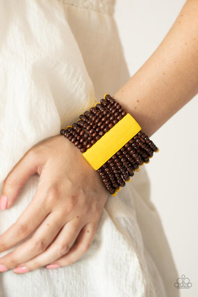 Tropical Trendsetter - Yellow Paparazzi Bracelet