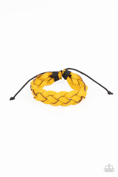 SoCal Summer - Yellow Paparazzi Bracelet