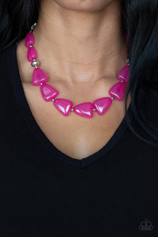 Tenaciously Tangy - Pink Paparazzi Necklace
