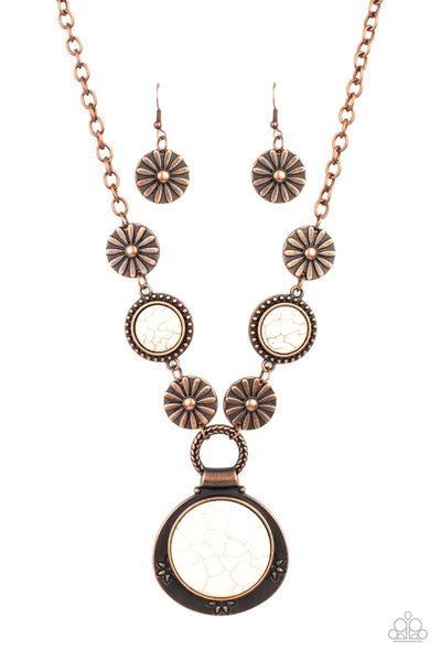 Saguaro Garden - Copper Paparazzi Necklace