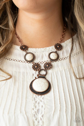 Saguaro Garden - Copper Paparazzi Necklace