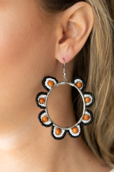 Groovy Gardens - Brown Paparazzi Earrings