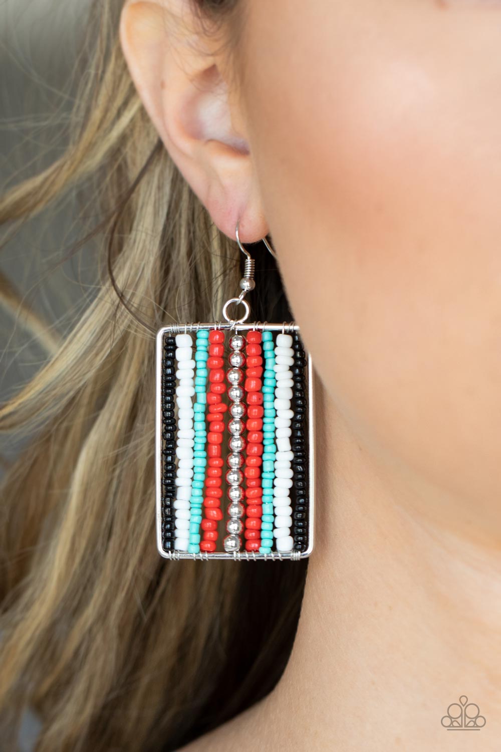 Beadwork Wonder - Red Paparazzi Earrings