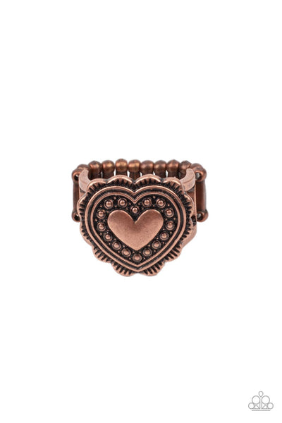 Southern Soulmate - Copper Paparazzi Ring