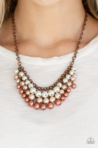 Run For The HEELS! - Copper Paparazzi necklace