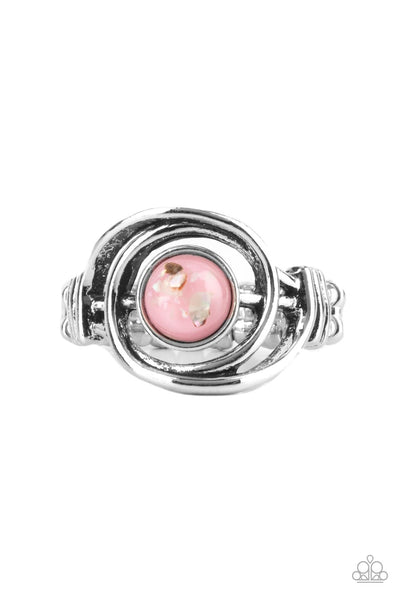 Celestial Karma - Pink Paparazzi Ring