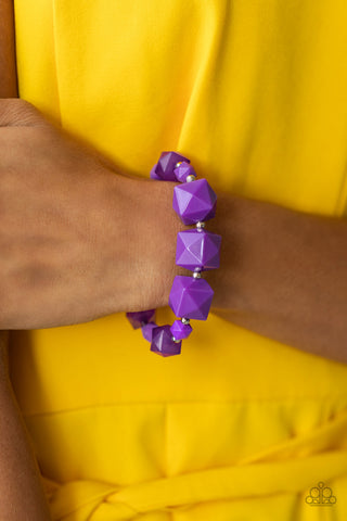 Trendsetting Tourist - Purple Paparazzi Bracelet