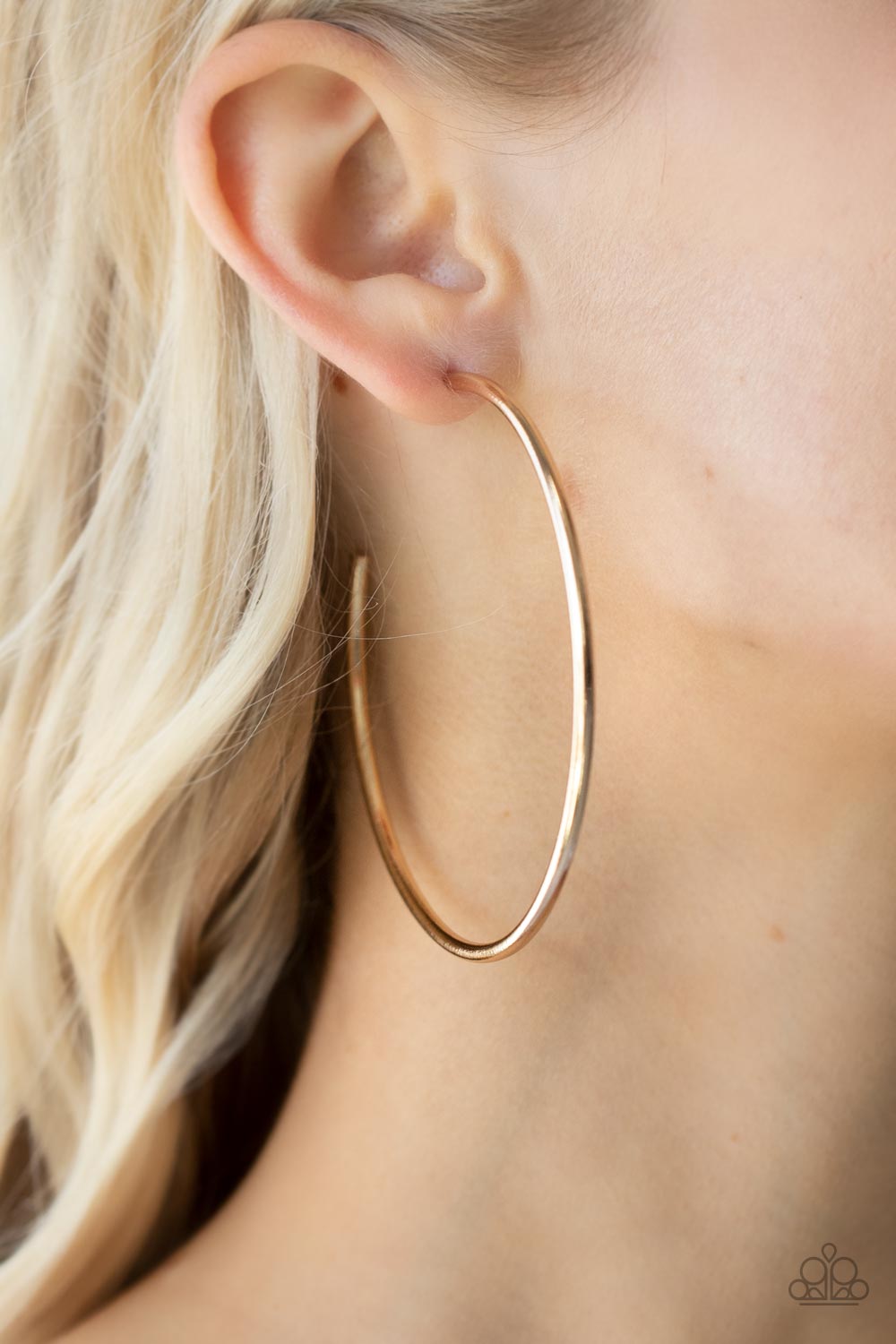 Mega Metro - Gold Paparazzi Hoop Earrings