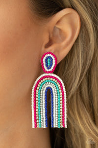 Rainbow Remedy - Multi Paparazzi Earrings