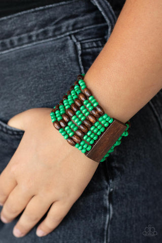 Tropical Nirvana - Green Paparazzi Bracelet