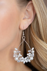 Marina Banquet - White Paparazzi Earrings