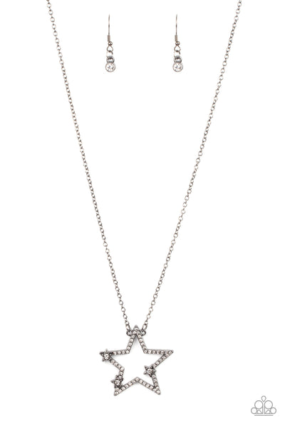 I Pledge Allegiance to the Sparkle - Black Paparazzi Necklace