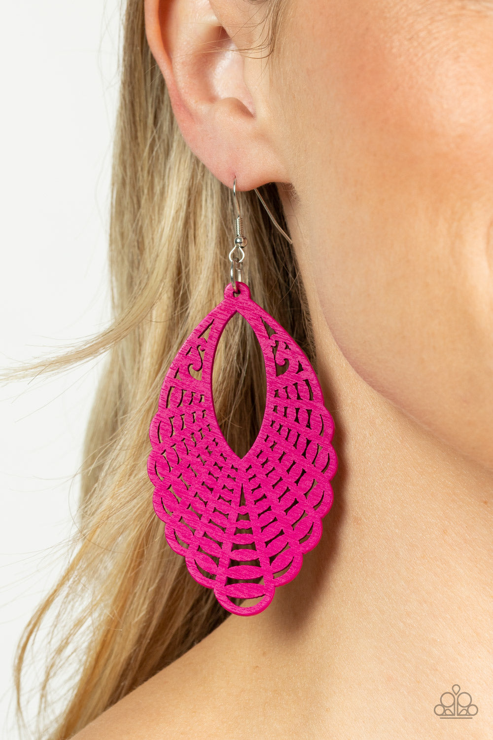 Tahiti Tankini - Pink Paparazzi Earrings