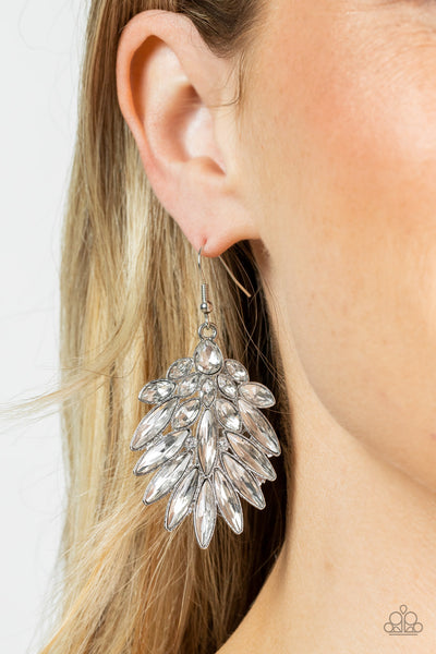 COSMIC-politan - White Paparazzi Earrings