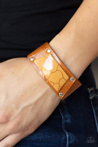 Geo Glamper - Brown Paparazzi Bracelet