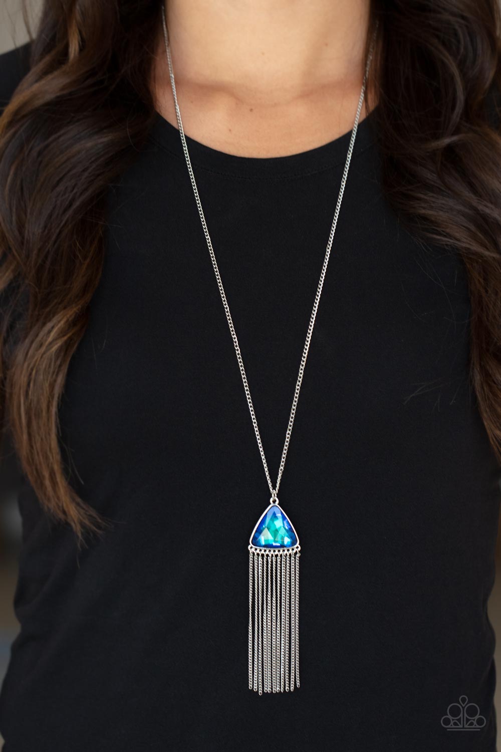 Proudly Prismatic - Blue Paparazzi Necklace