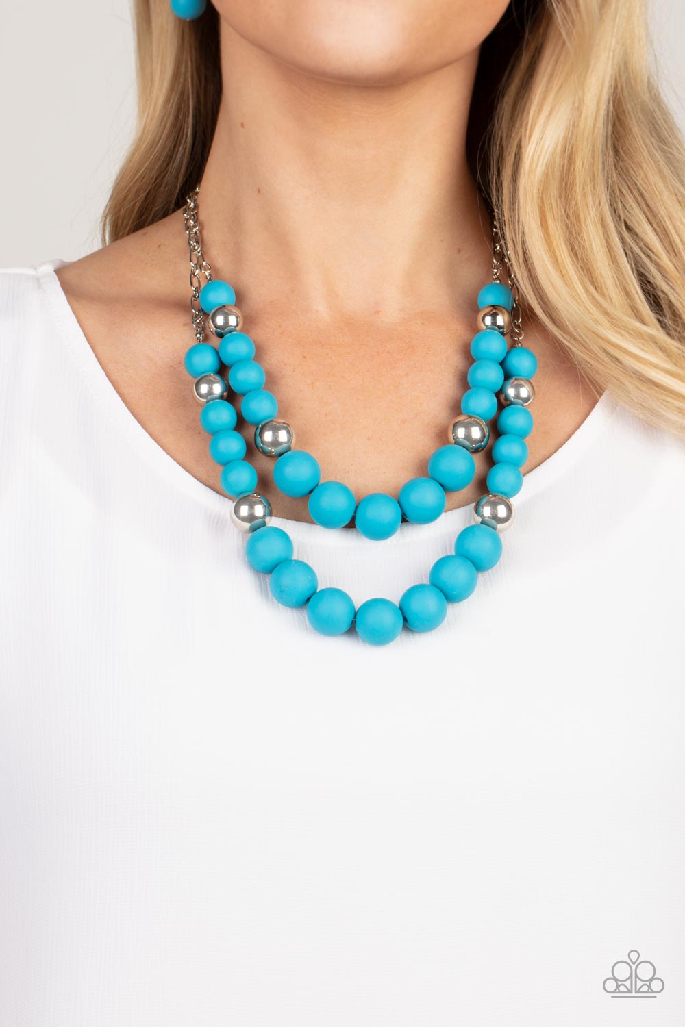 Vivid Vanity - Blue Paparazzi Necklace