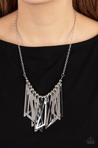 Industrial Jungle - Silver Paparazzi Necklace