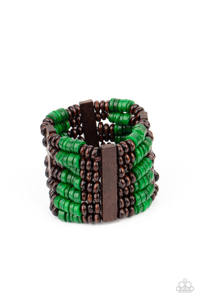 Vacay Vogue - Green Paparazzi Bracelet