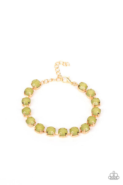 Dreamy Debutante - Green Paparazzi Bracelet