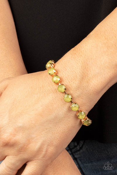 Dreamy Debutante - Green Paparazzi Bracelet