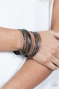 Stackable Stunner - Black Paparazzi Bracelet