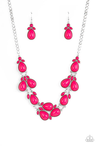 Botanical Banquet - Pink Paparazzi Necklace